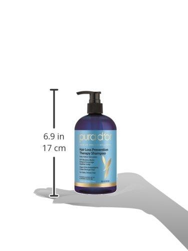 PURA D'OR Hair Thinning Therapy Shampoo, Reduces Hair Thinning (16 fl.oz / 473 ml)