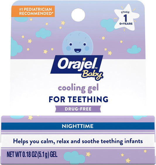 Orajel Baby Cooling Gel For Teething Nighttime 0.18oz / 5.1g