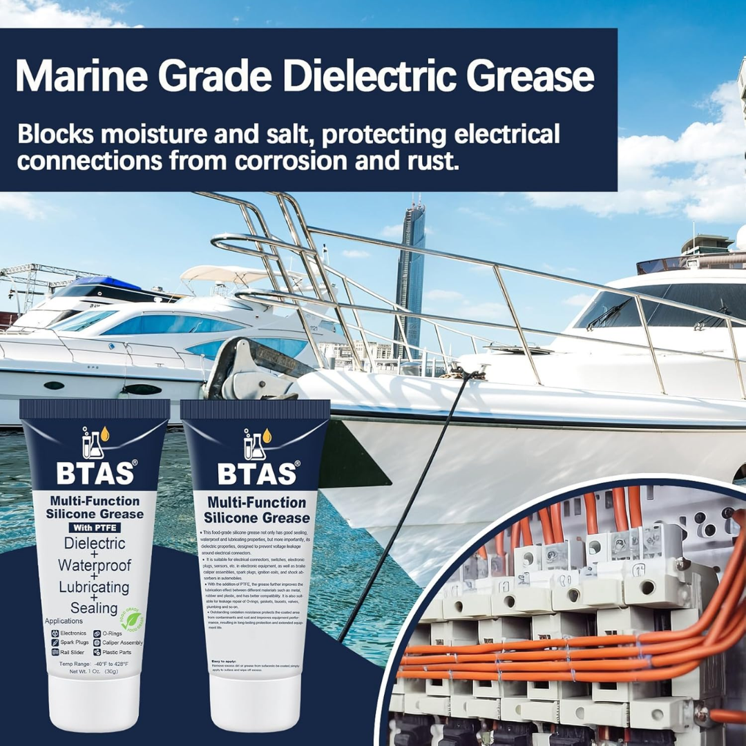 BTAS Multi-Function Silicone Grease with PTFE, 1 oz / 30 g