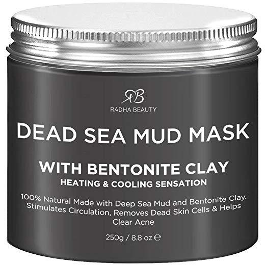 Radha Beauty Dead Sea Mud Mask with Bentonite Clay 8.8 oz