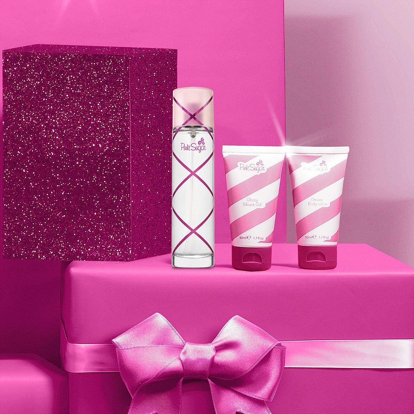 Pink Sugar Candy Dream Shower Gel, Lotion and Perfume 3-Piece Set - 50ml / 1.7 fl oz