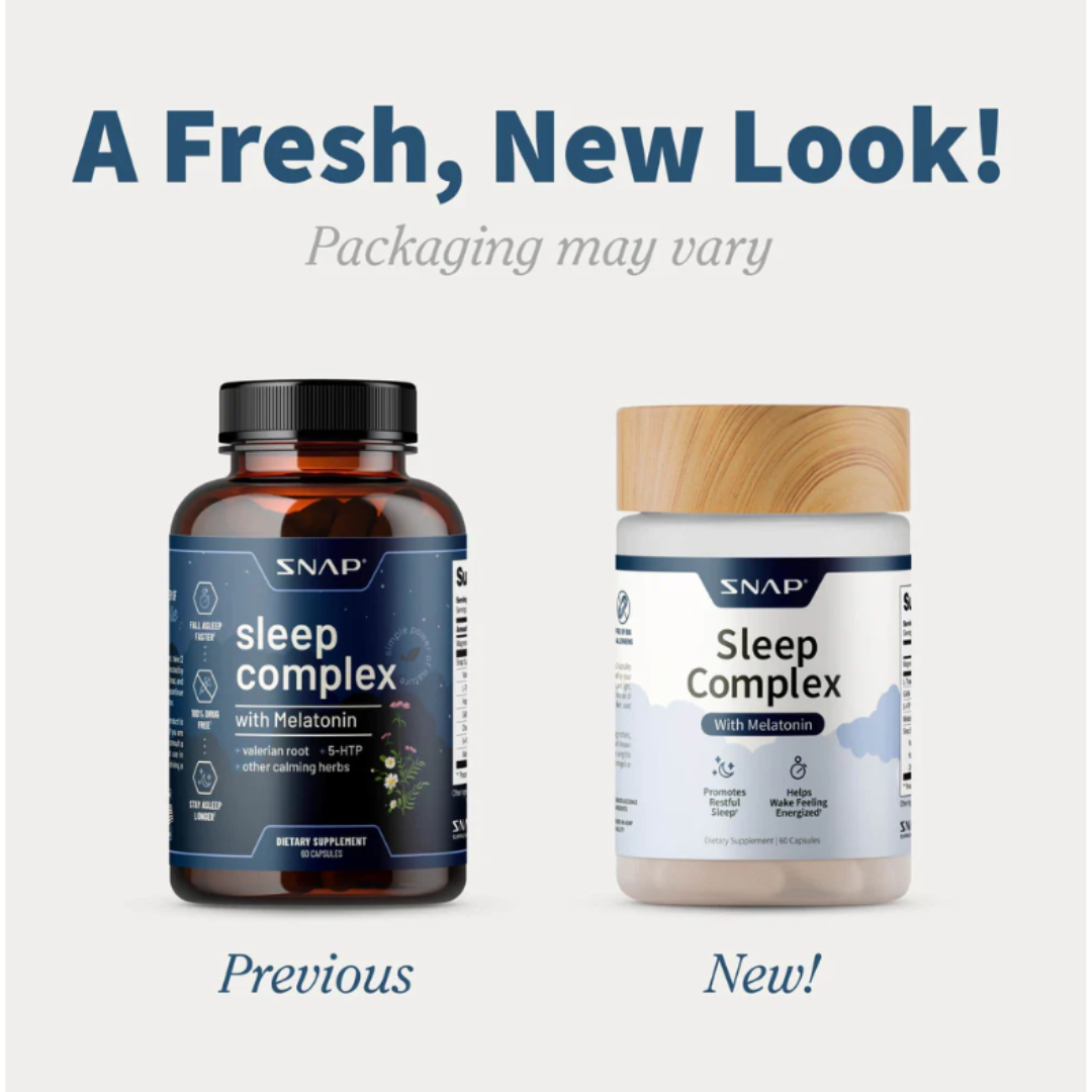Snap Sleep Complex with Melatonin Dietary Supplement 60 Capsules