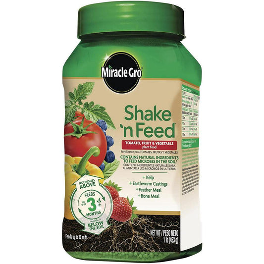 Miracle-Gro Shake 'N Feed Tomato, Fruit & Vegetable Plant Food, 1 lb. / 453g