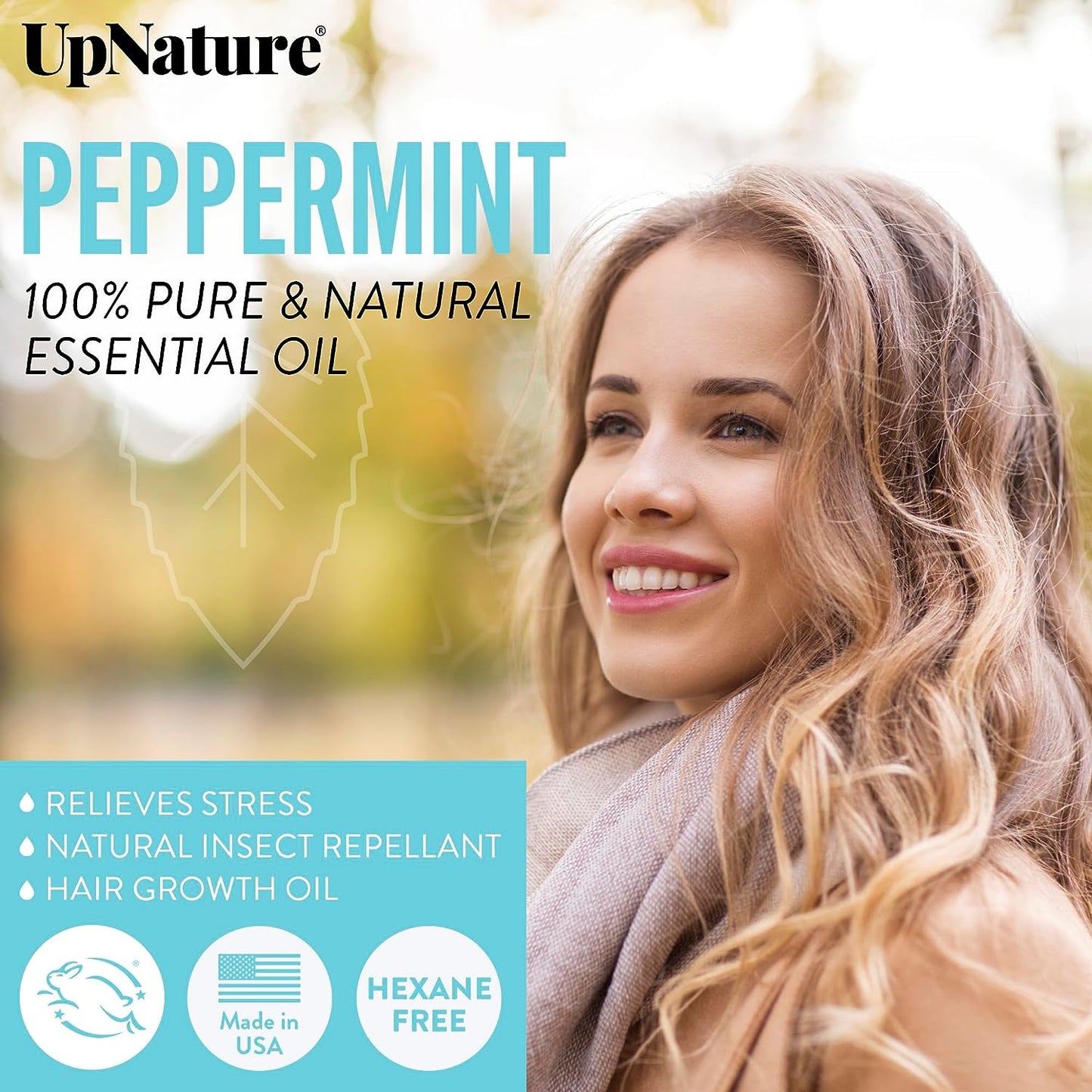 UpNature Peppermint 100% Pure and Natural Essential Oil - 0.33 fl oz / 10ml