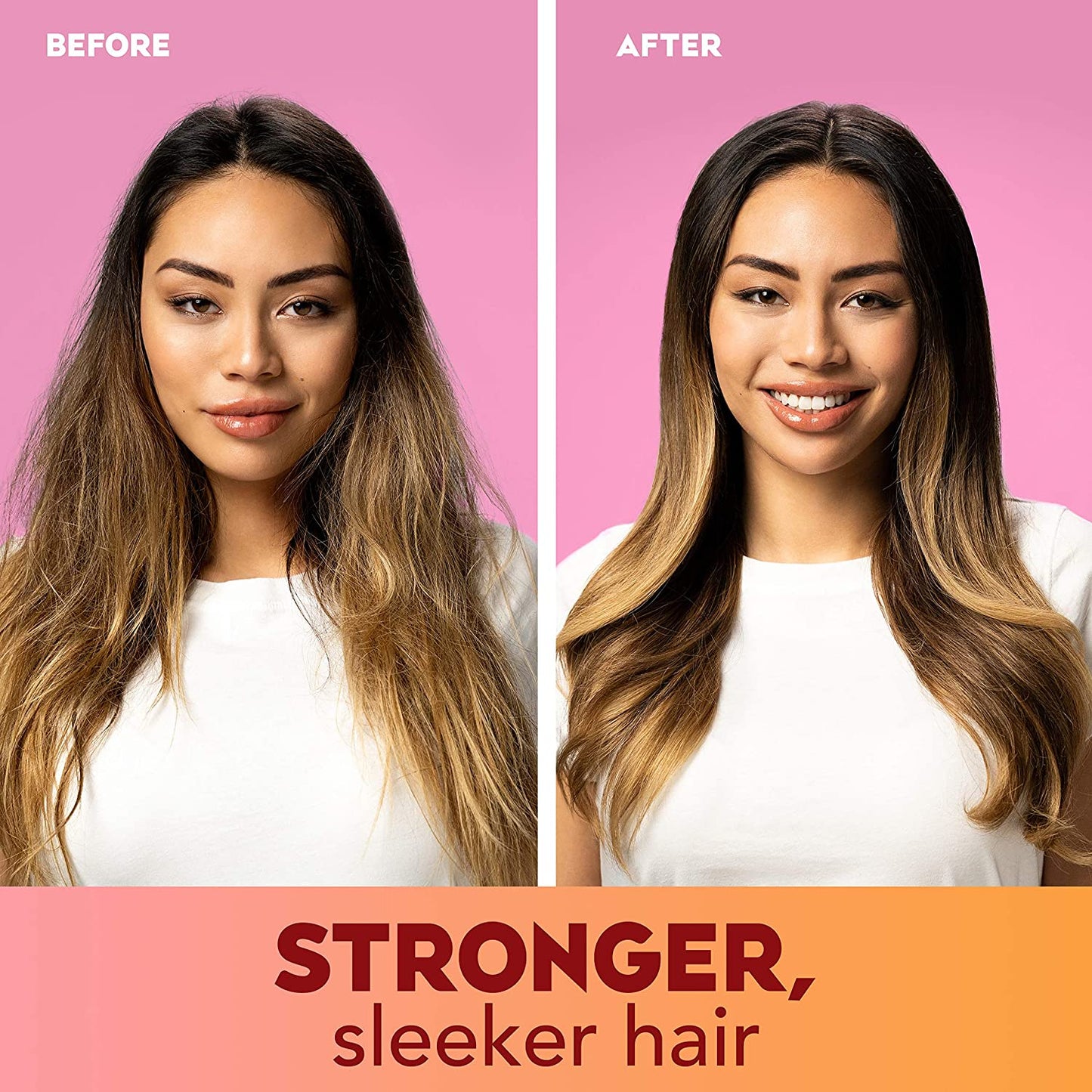 OGX 5-In-1 Benefits Frizz-Free + Keratin Smoothing Oil Miracle Gloss Smoothing Spray, 6.8 fl.oz / 200ml