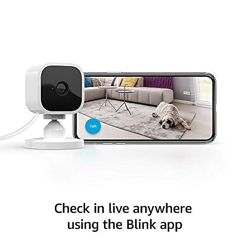 Blink Mini Indoor Plug In HD Smart Security Camera Works With Alexa
