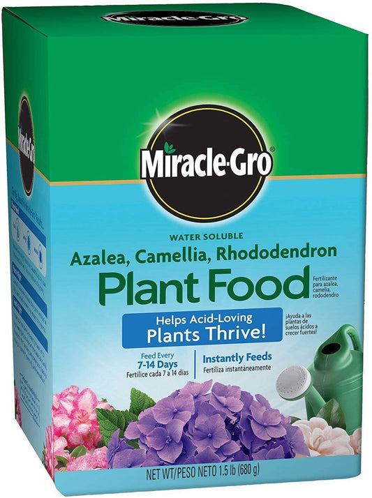 Miracle Gro Water Soluble Azalea, Camellia, Rhododendron Plant Food, 1.5 LB (Packaging may Vary)