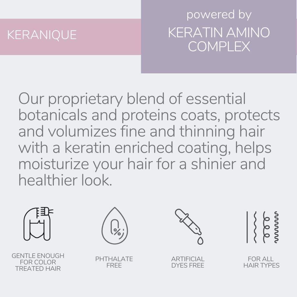 Keranique The Women's Hair Growth Experts Thickening and Texturing Mousse 3.4 Oz