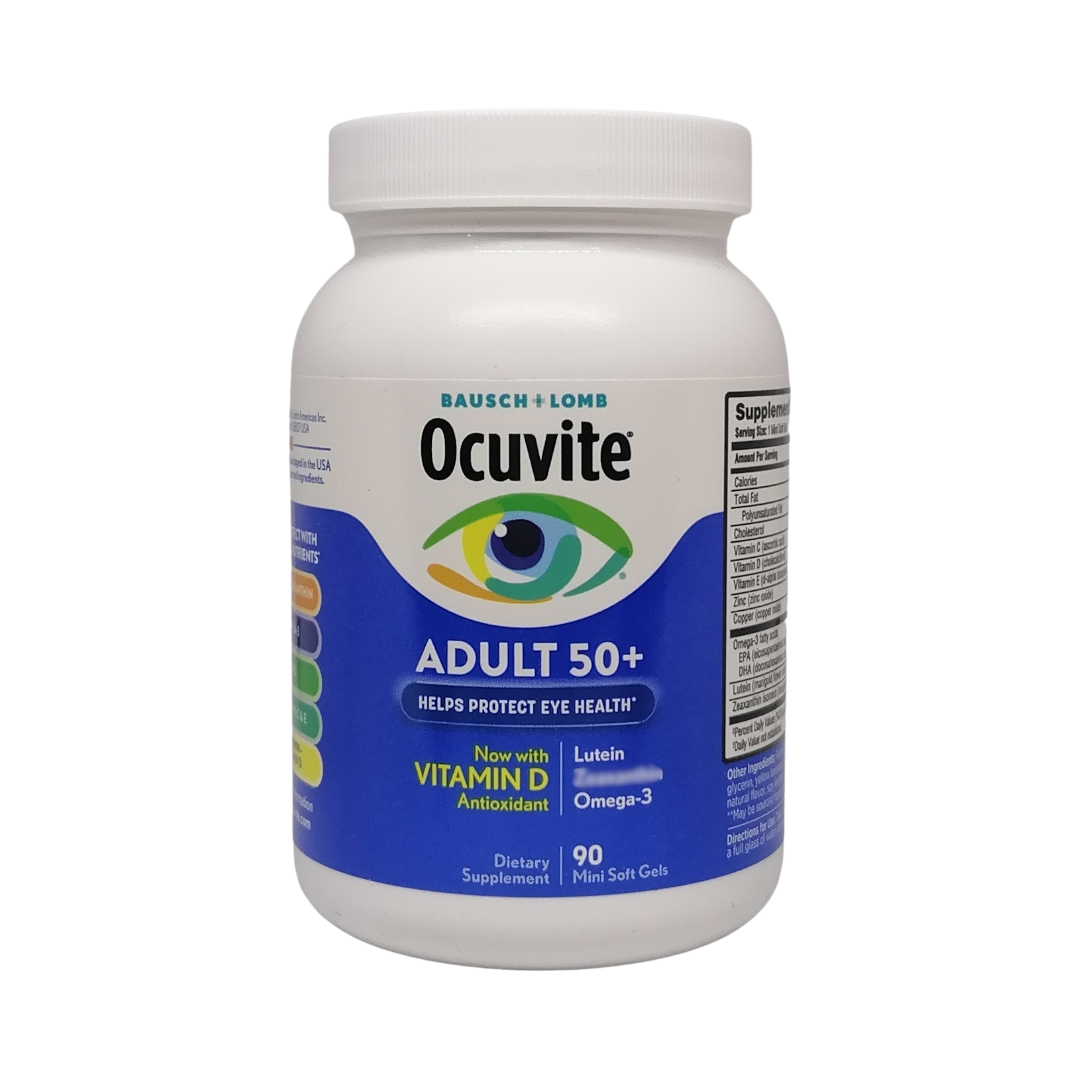 Bausch + Lomb Ocuvite Adult 50+, 90 Mini Soft Gels