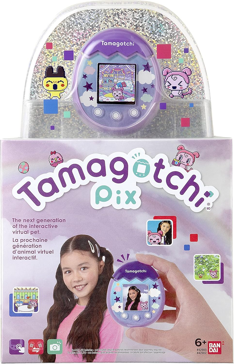 Tamagotchi Pix Sky Gaming Device (Purple)