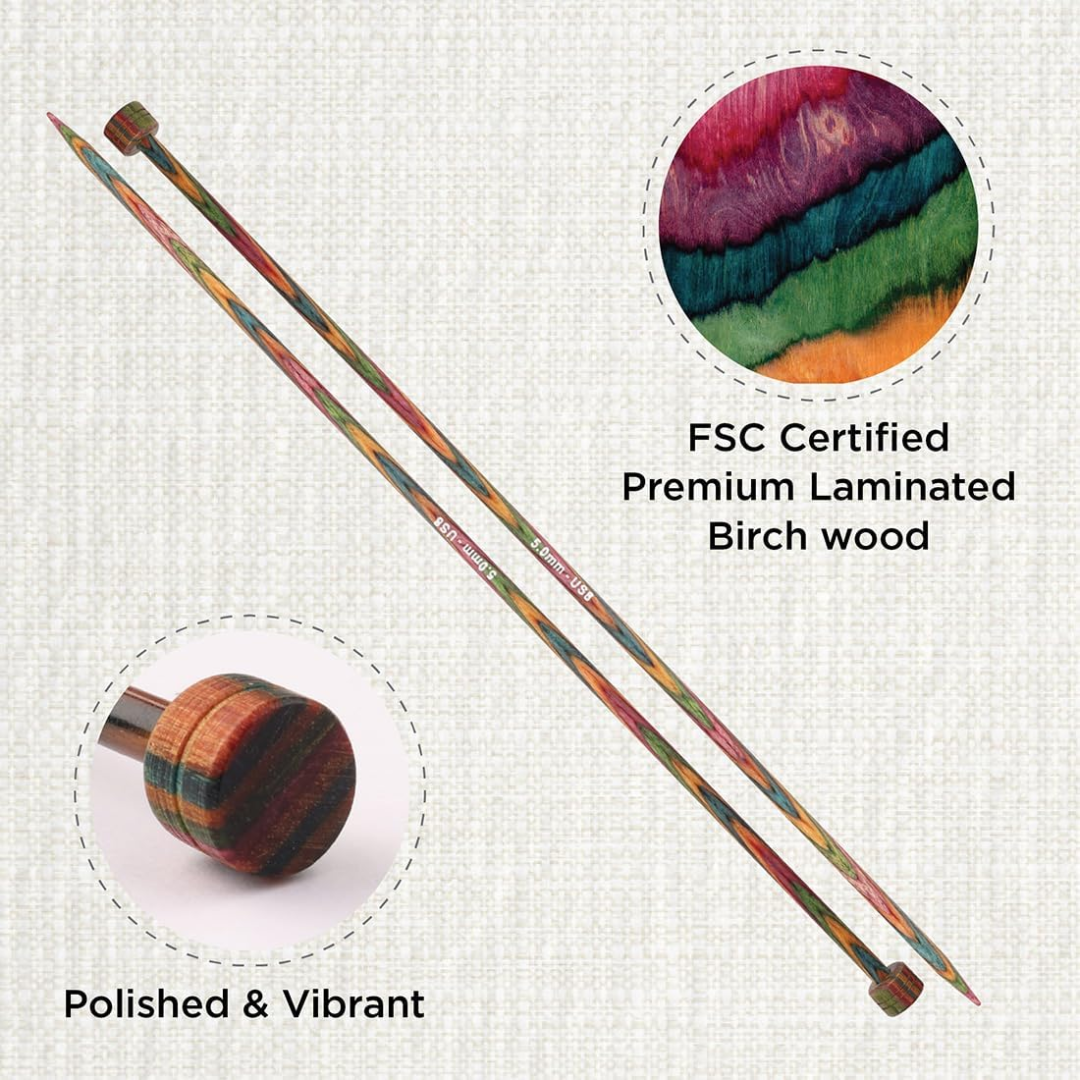 KnitPro Symfonie 2 Single Point Needles 10" 5.0 mm (55226)