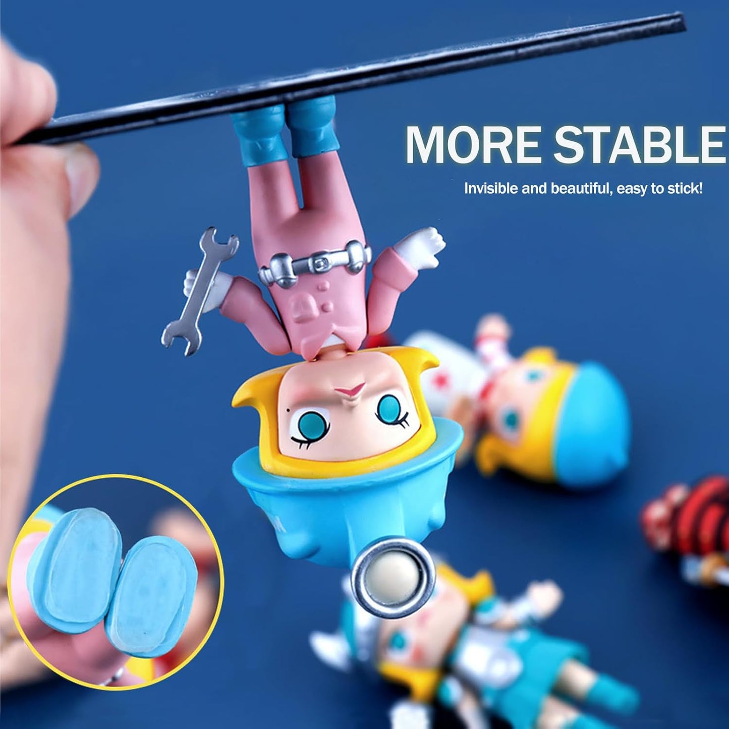 NOMMO Glue Dots Sticky Clear Double Sided Tack, Waterproof Stickers Dots 10 mm, ( 300 Pieces )