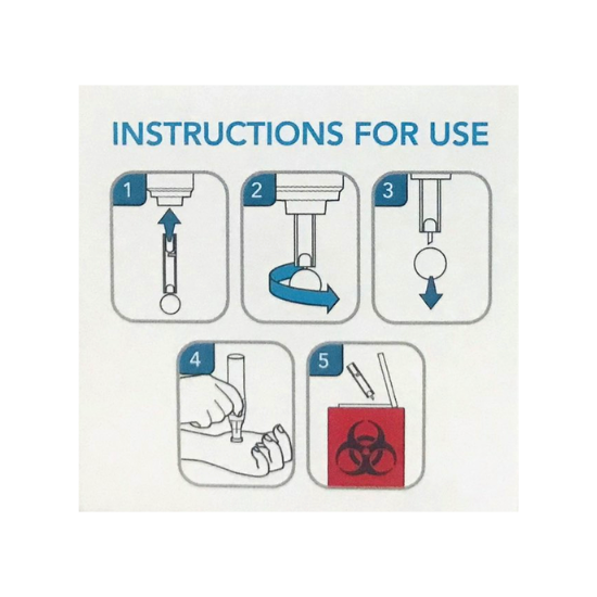 Genteel Butterfly Touch Lancets Variable 30-36 Gauge, 100 Single Use Sterile Lancets