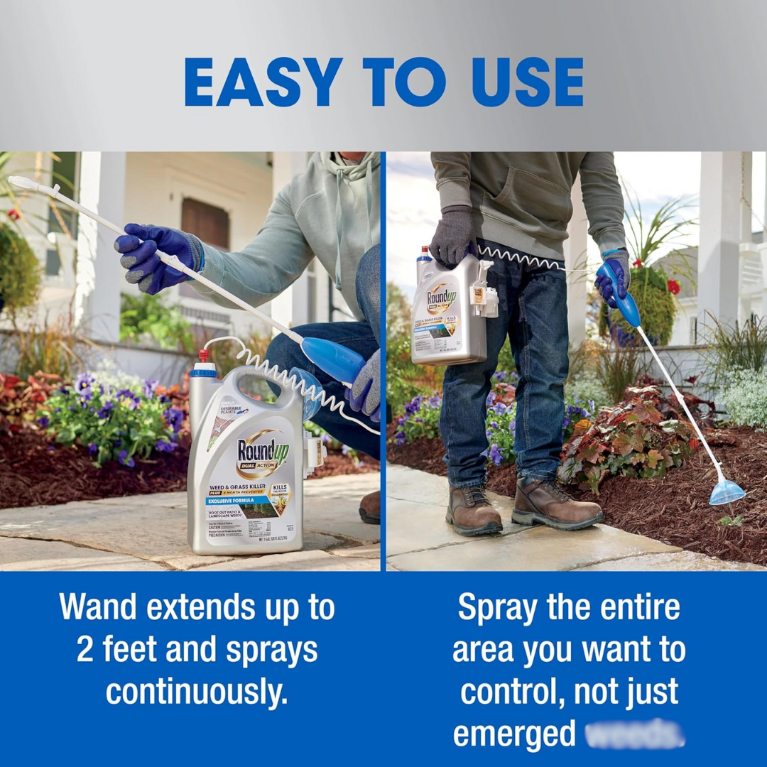 Roundup Dual Action Grass Killer, 128 oz / 3.78 L