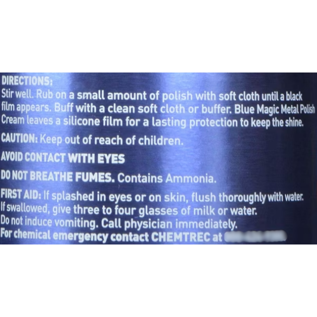 Trial Size Blue Magic Metal Polish Cream, 15 g