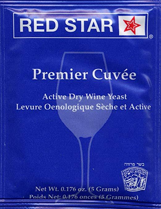 Red Star Premier Cuvee Wine Yeast, 5g - 5-Pack