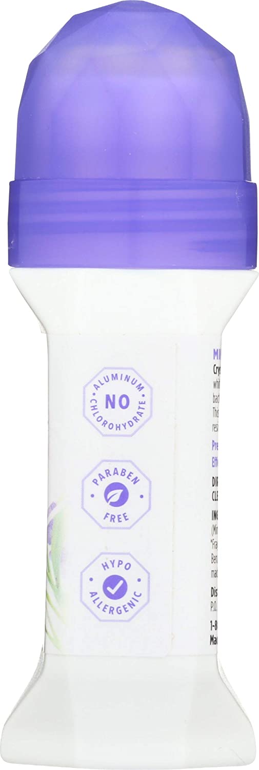Crystal Mineral Deodorant Roll-On, Lavender & White Tea 2.25 oz (Packaging may Vary)