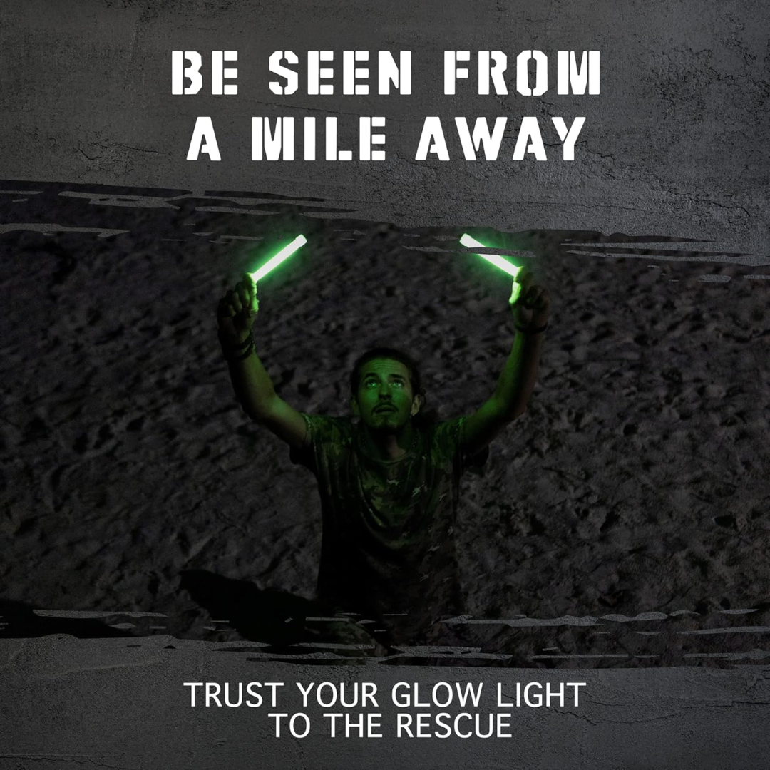 Glow Mind Safety Emergency Light Stick, Pack of 12