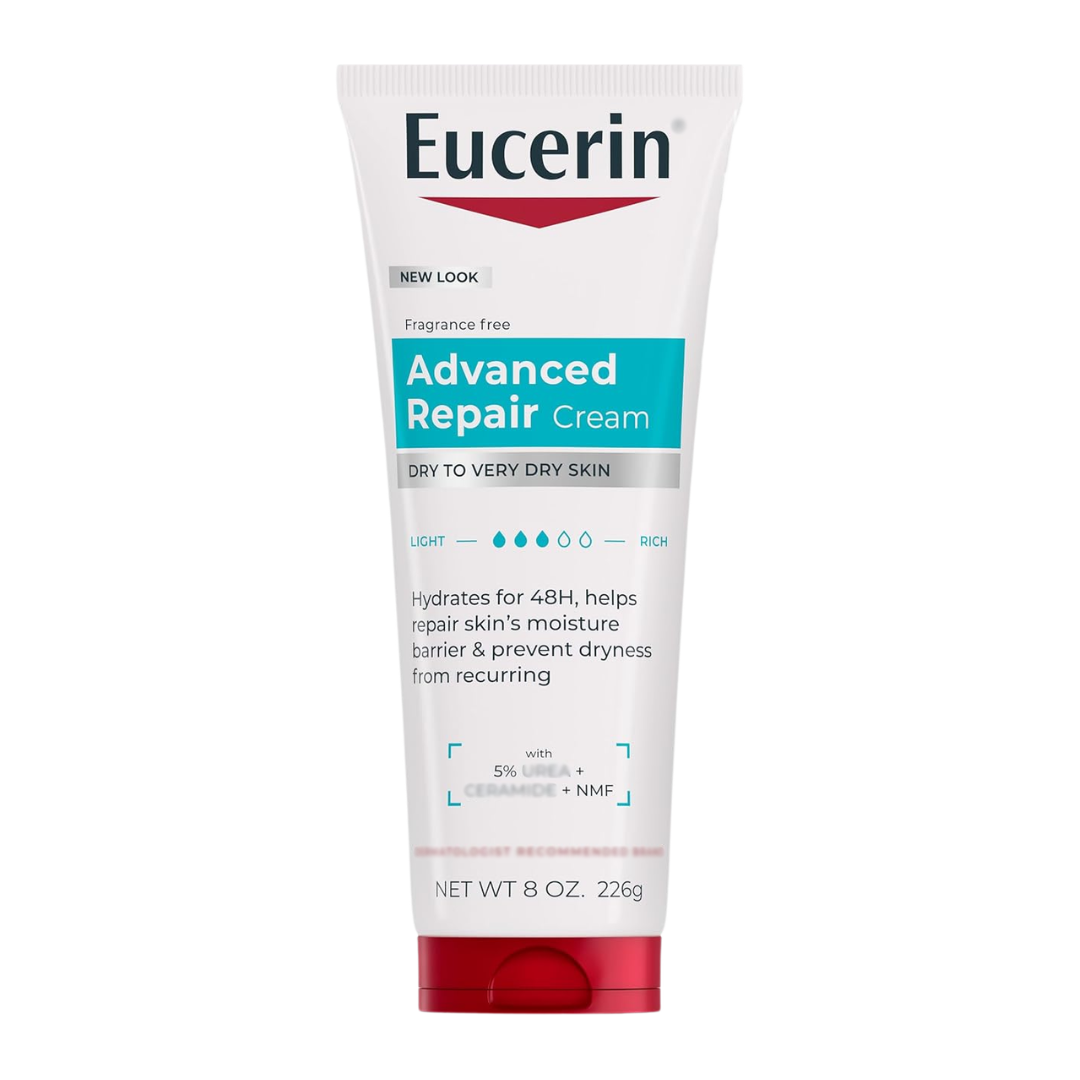 Eucerin Advanced Repair Cream Dry to Very Dry Skin, 8 oz / 226 g