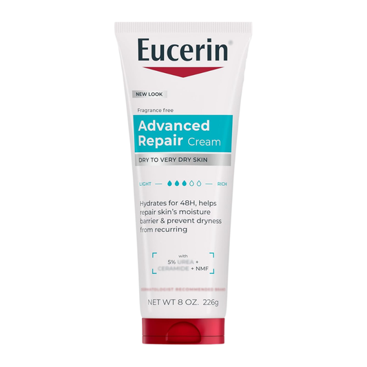 Eucerin Advanced Repair Cream Dry to Very Dry Skin, 8 oz / 226 g