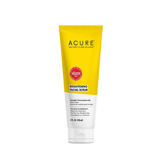 ACURE Brightening Facial Scrub, 4 Ounce