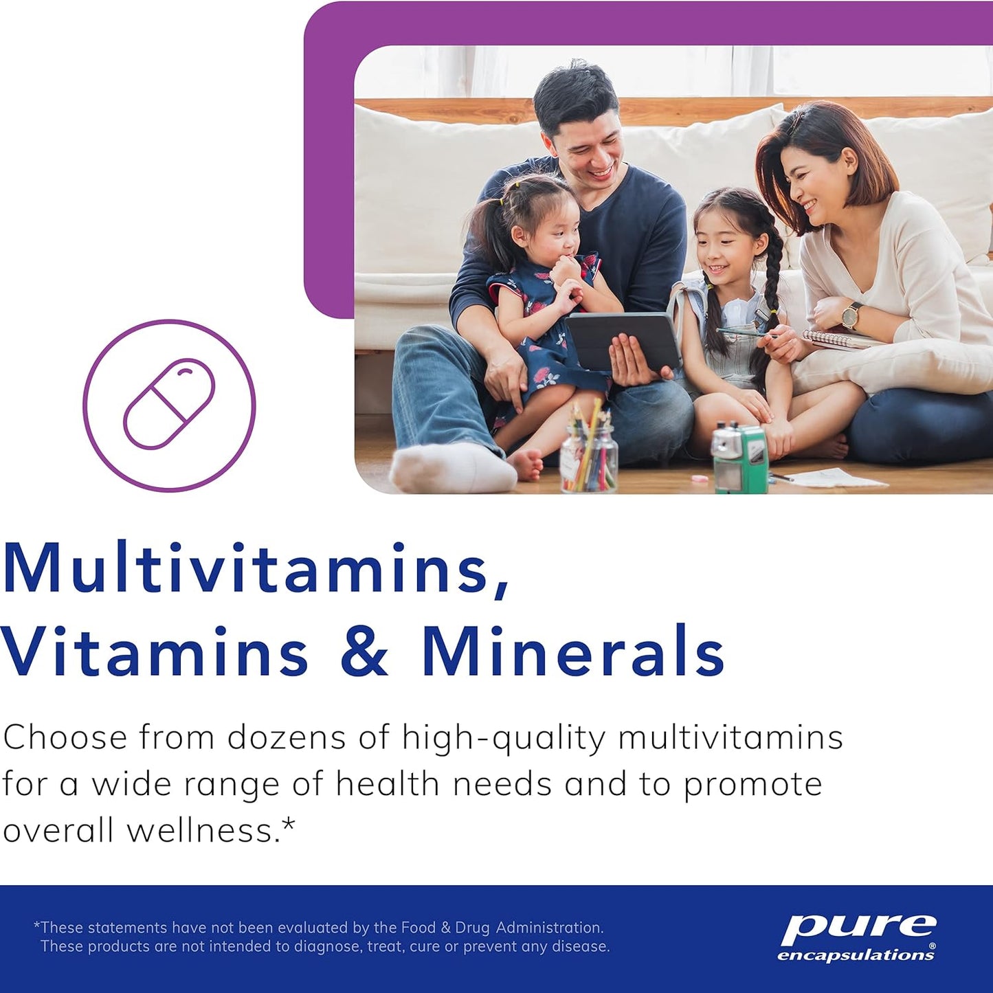 Pure Encapsulation Biotin 8mg Supplement 120 Capsules