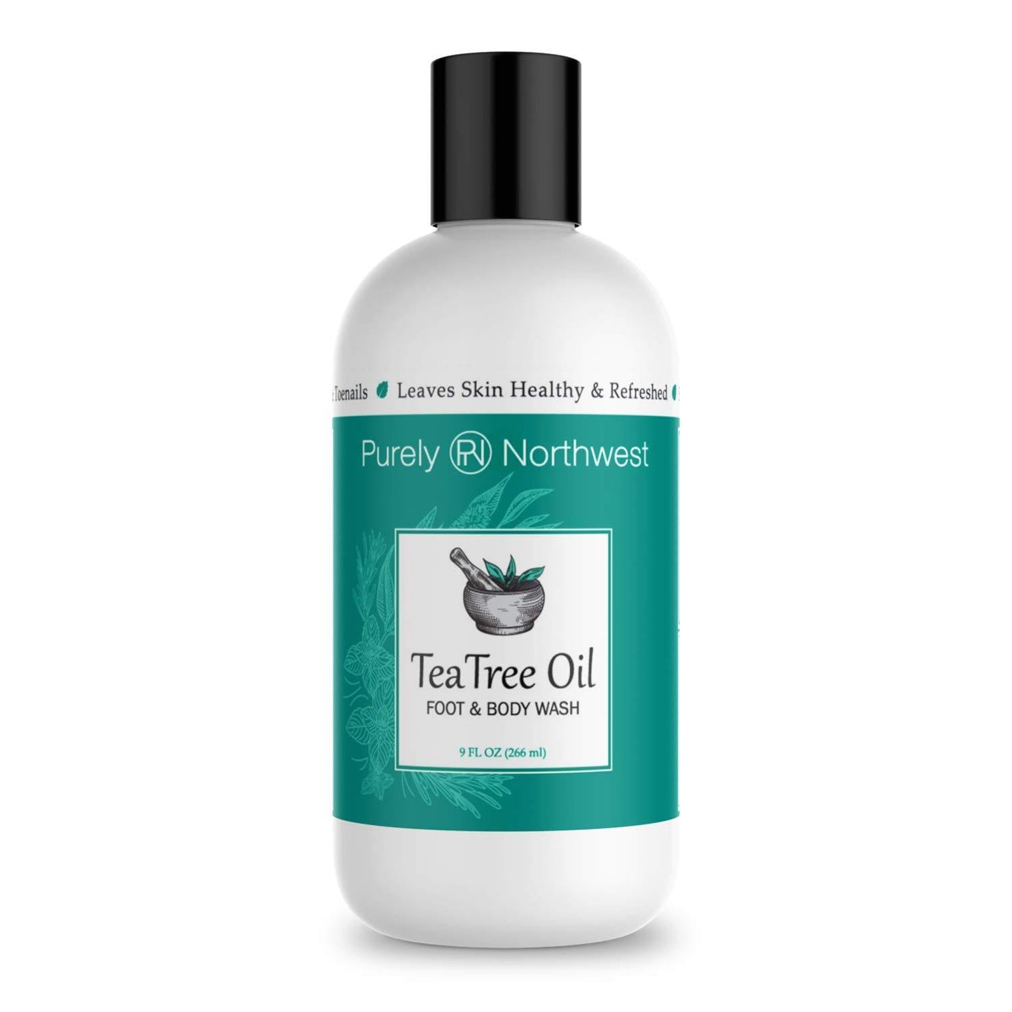 Purely Northwest Antifungal Tea Tree Oil Body Wash, Helps Athletes Foot, Ringworm, Toenail Fungus 9 oz PACKAGING MAY VARY