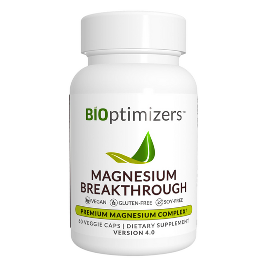 BIOptimizers Magnesium Breakthrough Supplement 60 Veggie Caps (Version 4.0)