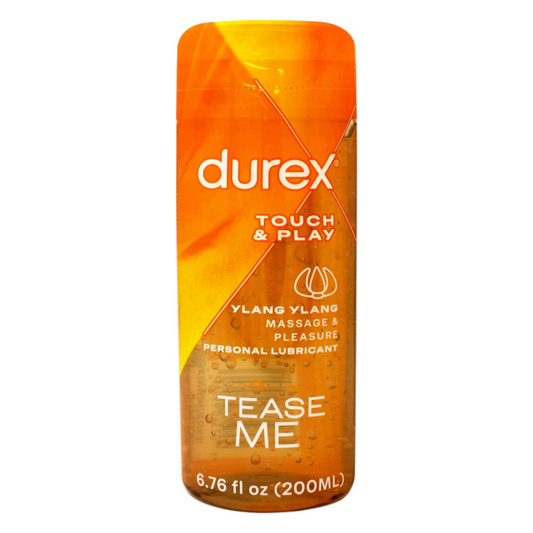 Durex Massage & Play 2-in-1 Massage and Intimate Pleasure Gel, Sensual with Ylang Ylang, 6.76 fl.oz / 200ml (1 Count)