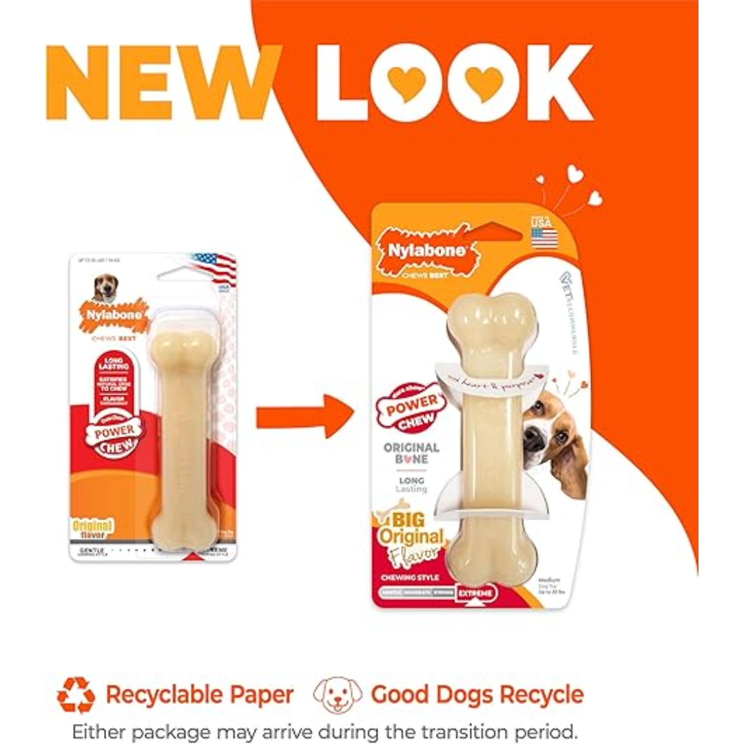 Nylabone Power Chew Dog Toy Original Flavor Medium NW103PR