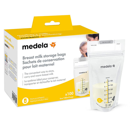 Medela Breast Milk Storage Bag Self Standing Bag 6 Oz 100 Count