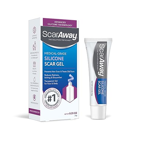 ScarAway 100% Medical-Grade Silicone Scar Gel, 0.35oz. / 10g