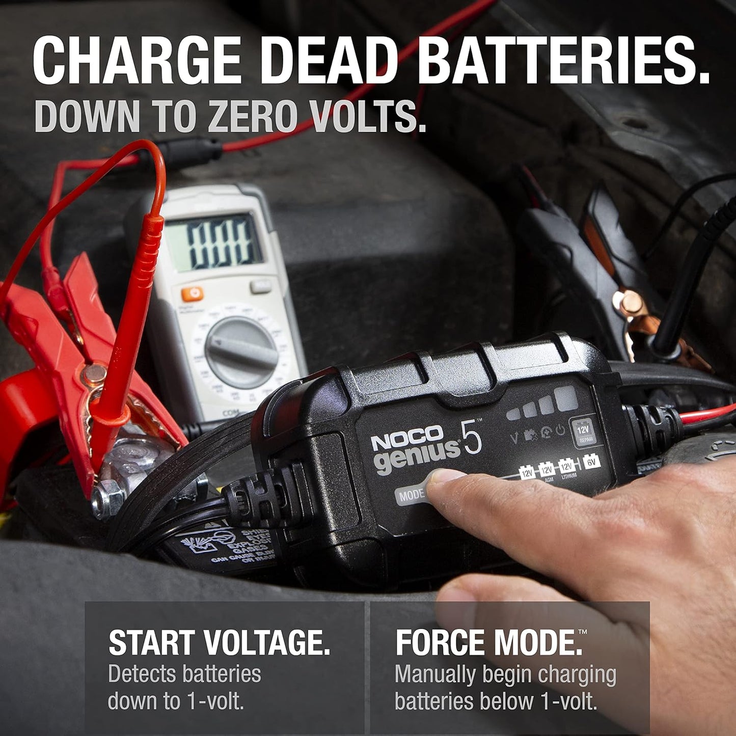 Noco Genius 5 Battery Charger + Mainterner 6v & 12V 5A