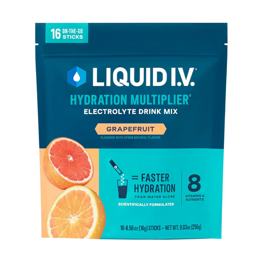 Liquid IV Hydration Multiplier Electrolyte Drink Mix Grapefruit 16 Sticks