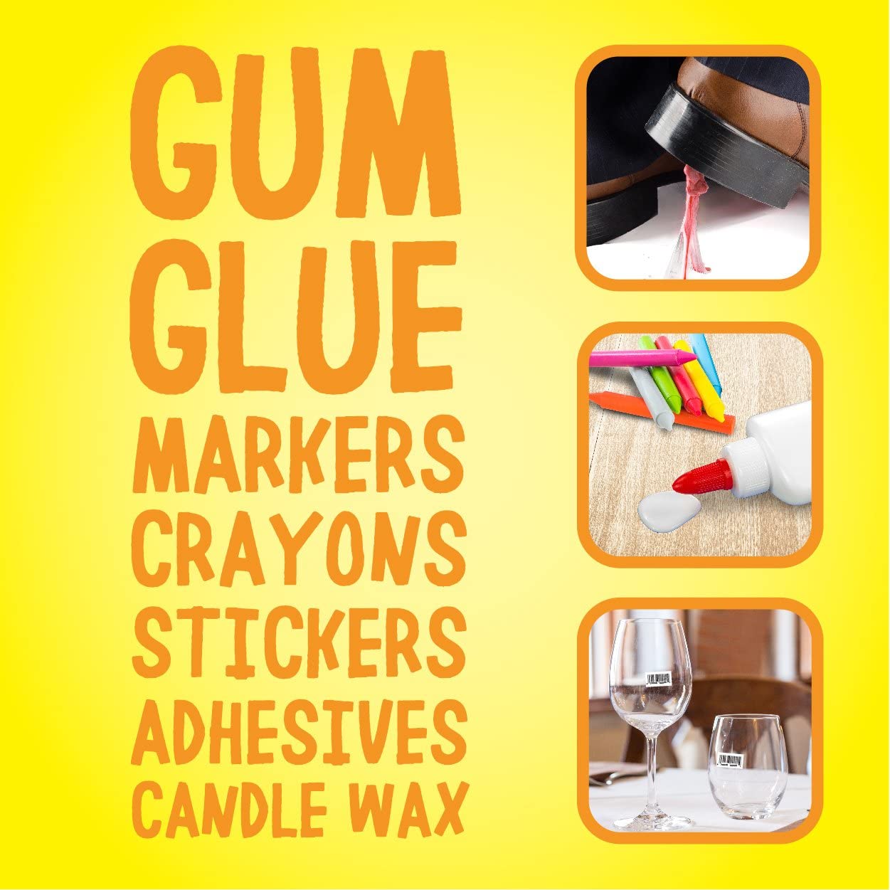 Goo Gone Adhesive Remover, Removes Stickers, Residue Tape, Chewing Gum, Grease & Tar, 237 ml