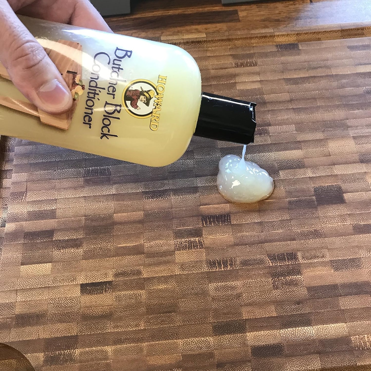 Howard Butcher Block Conditioner Food Grade Mineral Oil & Natural Waxes 355ml