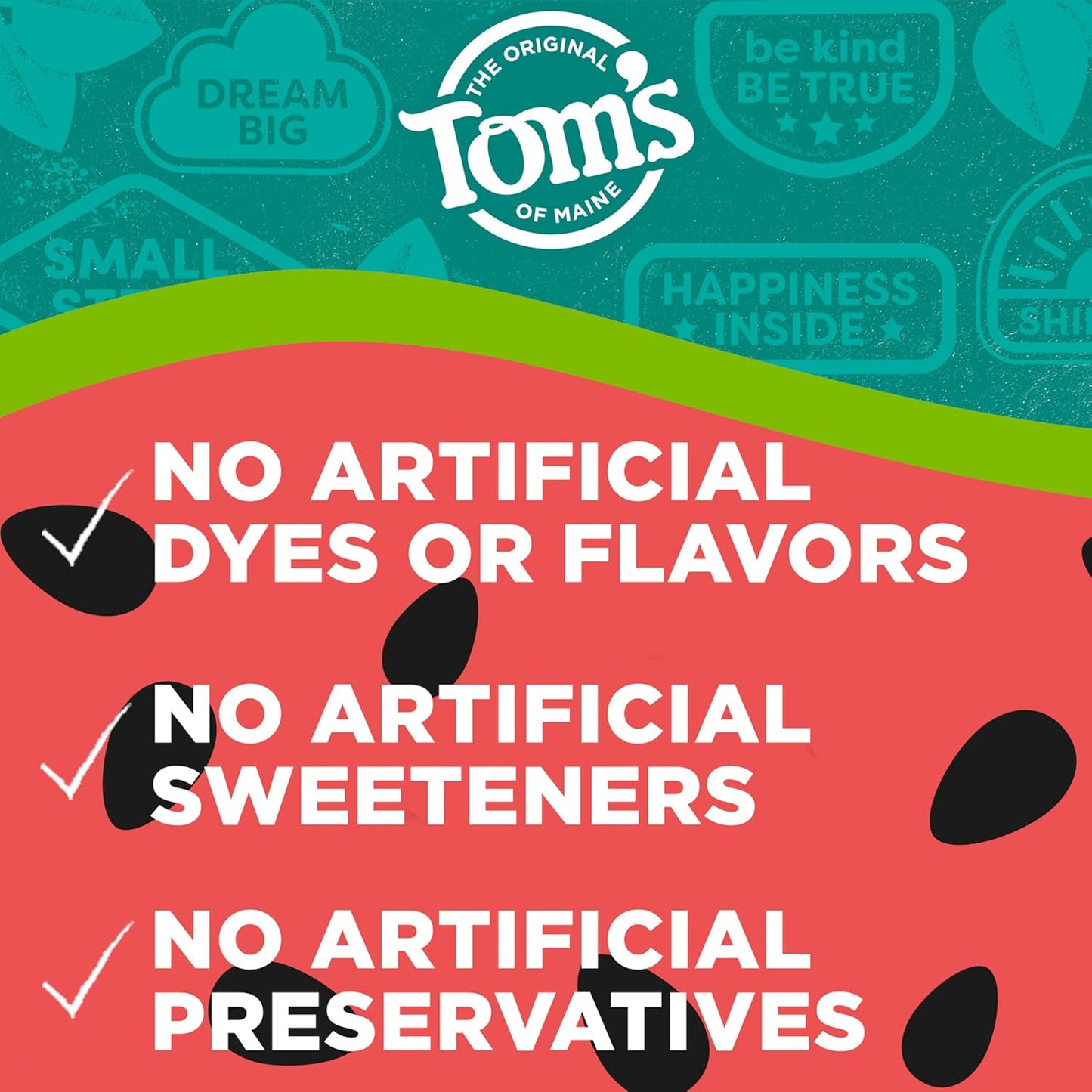 Tom's of Maine Kid's Natural Fluoride Watermelon Wiggle Toothpaste, 144 g / 5.1 oz.