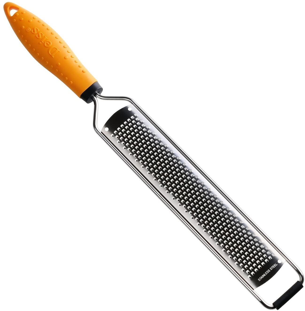Deiss PRO Citrus Zester & Cheese Grater Stainless Steel, Wide & Dishwasher Safe