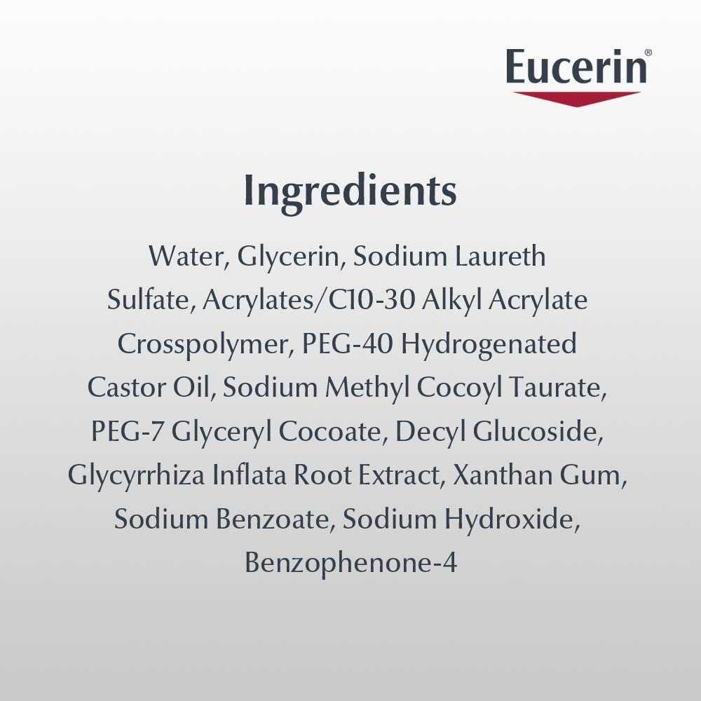 Eucerin Sensitive Skin Experts Redness Relief Cleansing Gel Natural Licochalcone 6.8 fl oz/ 200ml