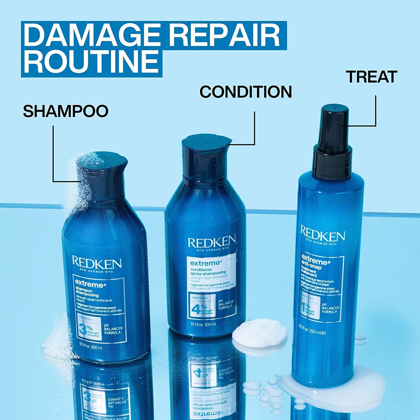 Redken 5th Avenue Nyc Extreme Anti-Snap Treatment 8.5 fl oz 250 ml