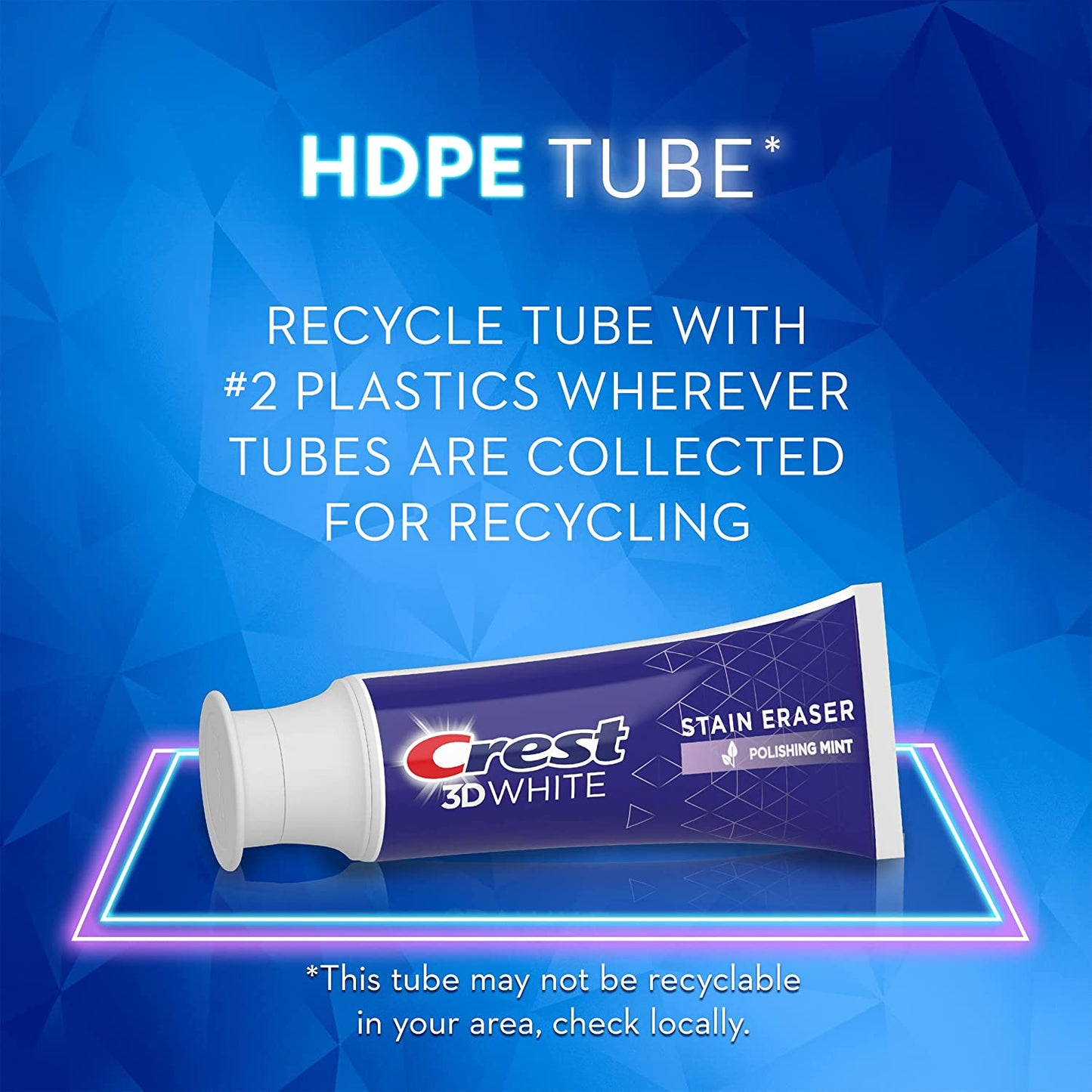 EXP 11/2025 Crest 3D White Stain Eraser Polishing Mint Toothpaste Removes 80% More Surface Stain 3.1 oz