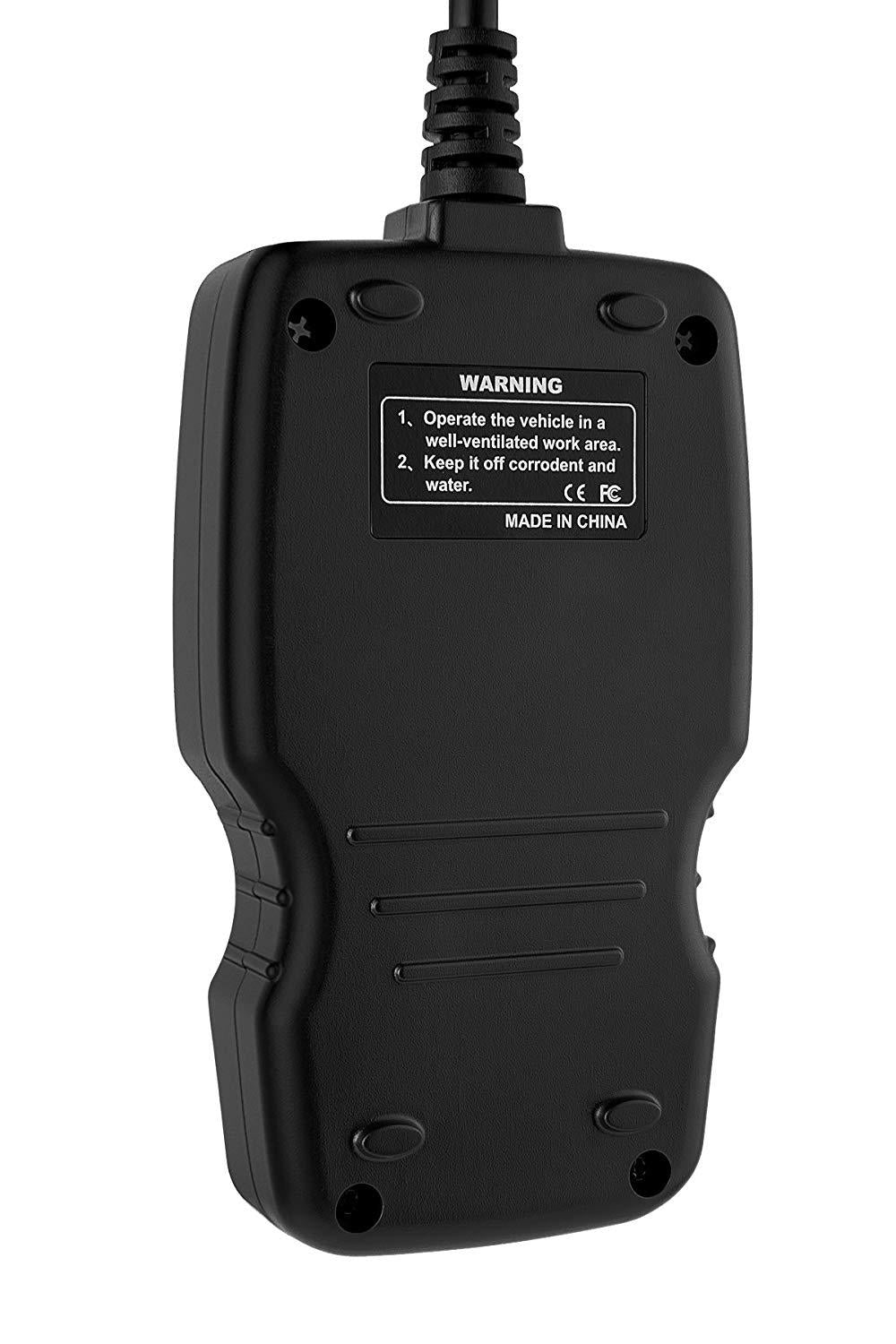 ANCEL AD310 Universal OBD II Car Code Scanner, Black