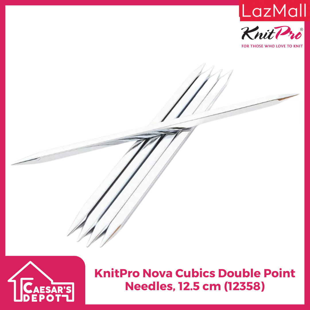 KnitPro Nova Cubics Double Point Needles, 12.5 cm