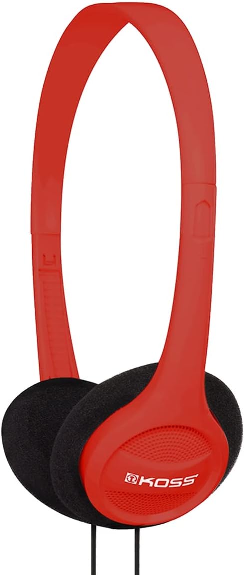 Koss KPH7 On Ear Headphones, Red