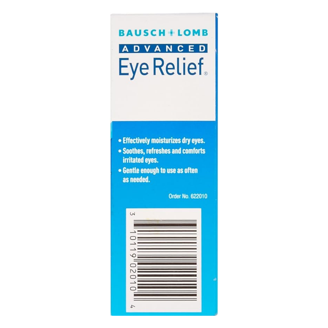 EXPIRY 04/2025 Bausch & Lomb Advanced Eye Relief Dry Eye Lubricant Eye Drops, 30 ml