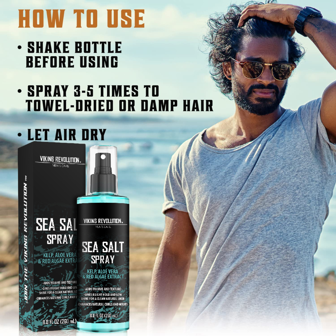 Viking Revolution Men's Care Sea Salt Hair Spray 8.8 fl oz (260ml)