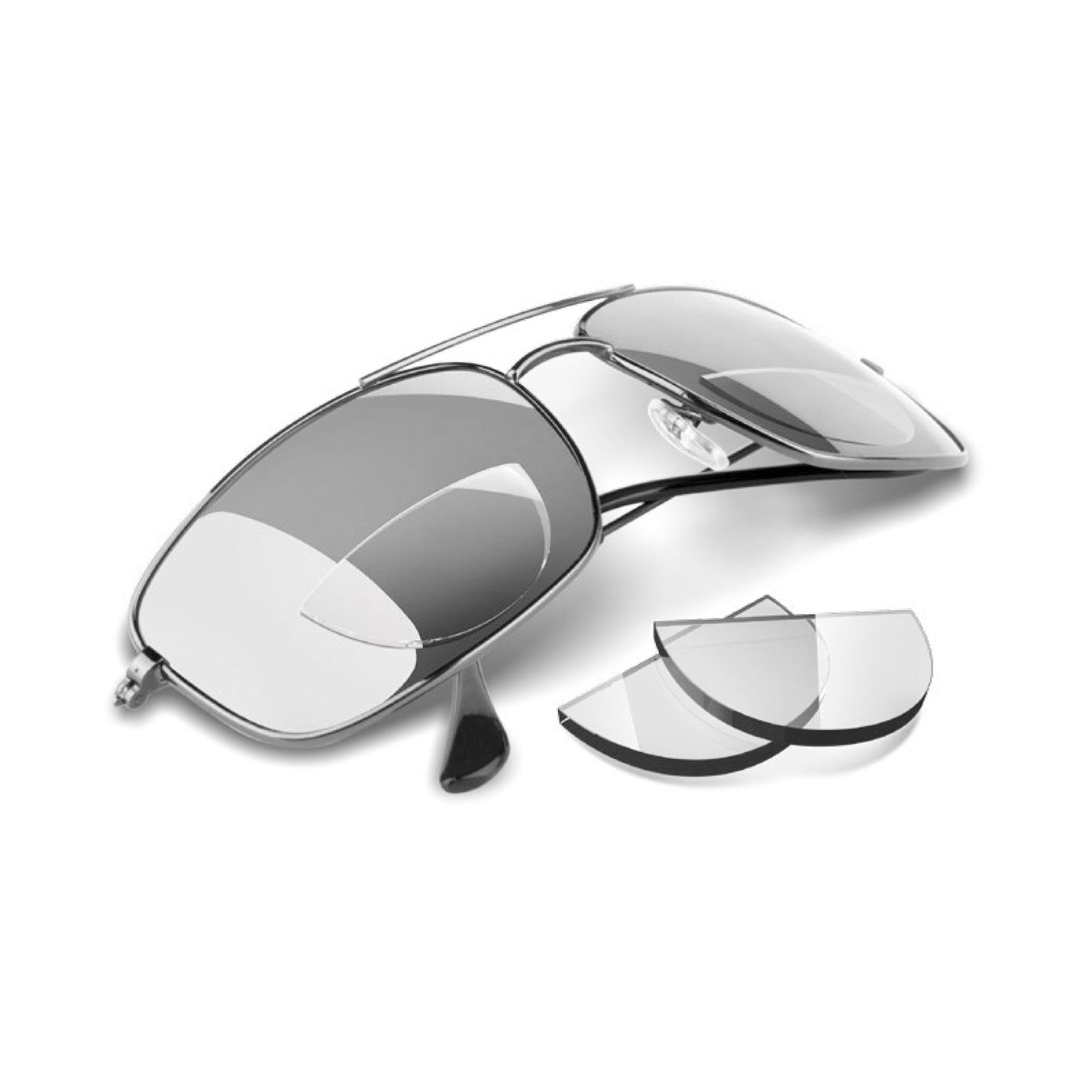 Hydrotac Optx 20/20 Stick On Magnification Reusable Bifocal Lenses, +1.75 Diopter