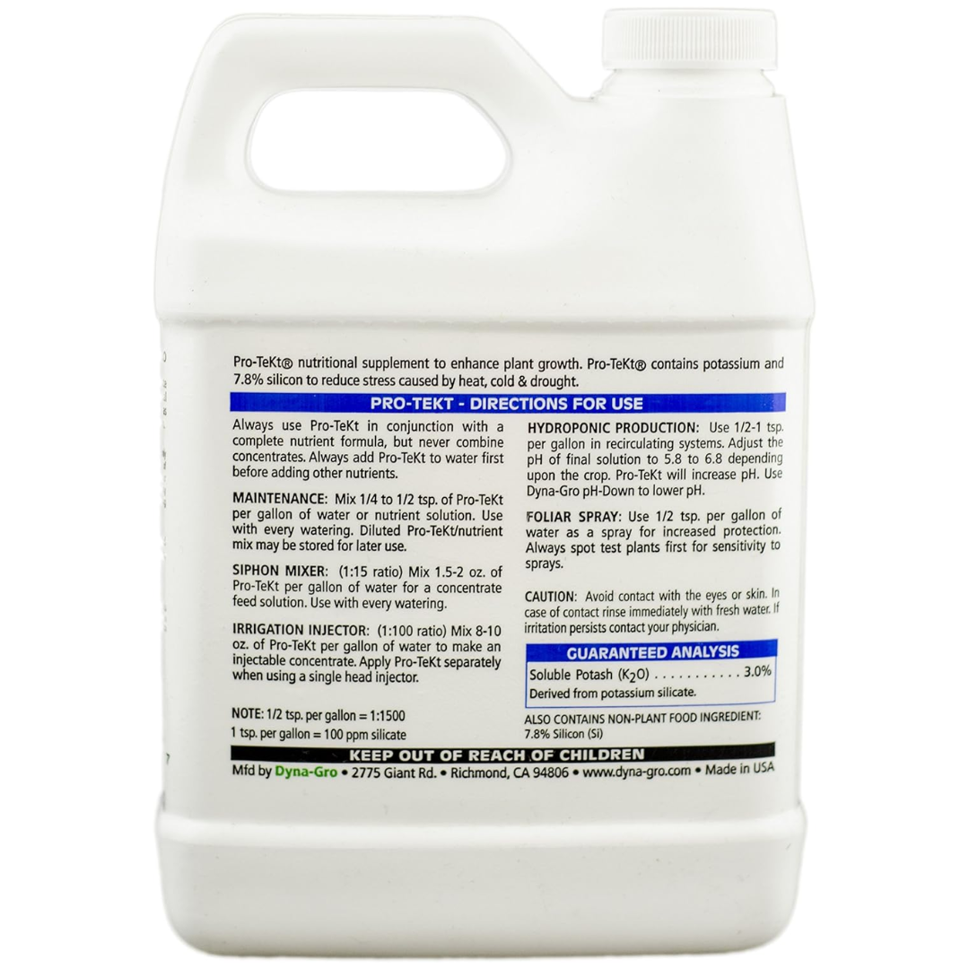 Dyna-Gro Pro-Tekt The Silicon Solution Nutritional Supplement For Plants 0-0-3 32 Fl Oz (945ml)