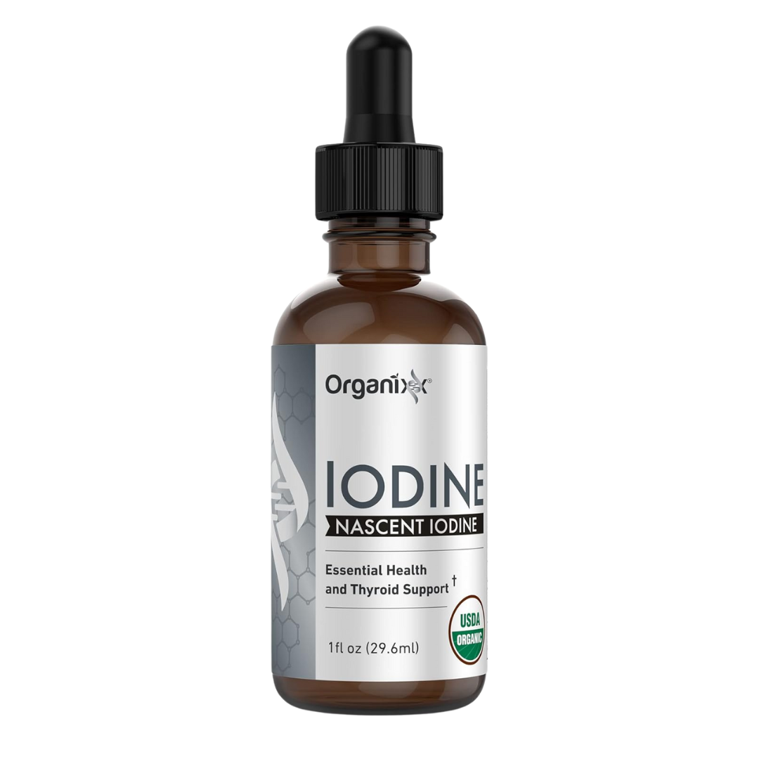 Organixx Iodine Nascent Iodine Essential Health And Thyroid Support 1 fl oz / 29.6ml