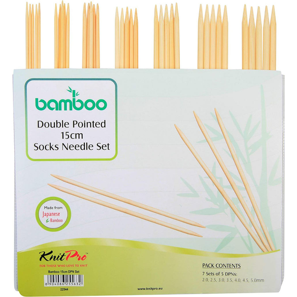 KnitPro Bamboo Double Pointed 15 cm Socks Needle 1 Set (22544)